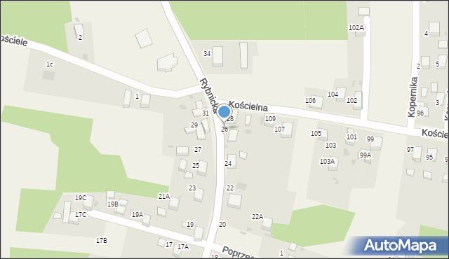 Jankowice, Rybnicka, 26, mapa Jankowice