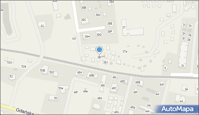 Jantar, Rybacka, 39i, mapa Jantar
