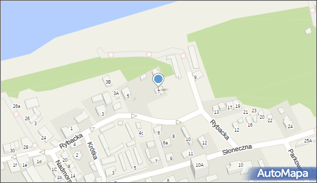 Jarosławiec, Rybacka, 7, mapa Jarosławiec