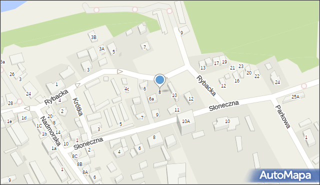 Jarosławiec, Rybacka, 8, mapa Jarosławiec