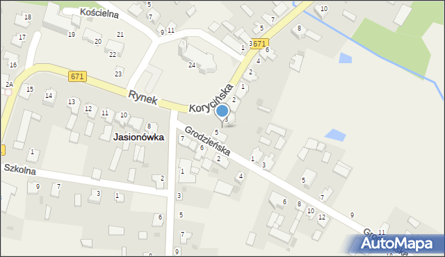 Jasionówka, Rynek, 4, mapa Jasionówka