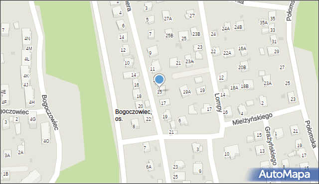 Jastrzębie-Zdrój, Rymera Józefa, 15, mapa Jastrzębie-Zdrój