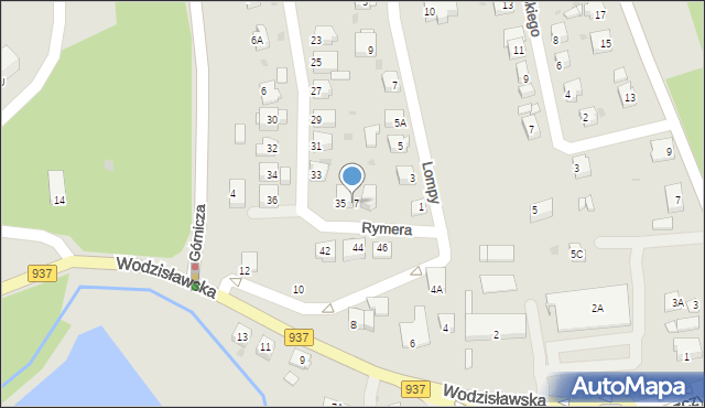 Jastrzębie-Zdrój, Rymera Józefa, 37, mapa Jastrzębie-Zdrój