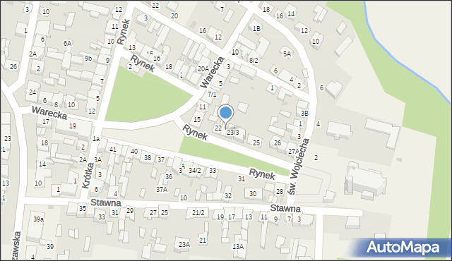 Jedlińsk, Rynek, 23, mapa Jedlińsk