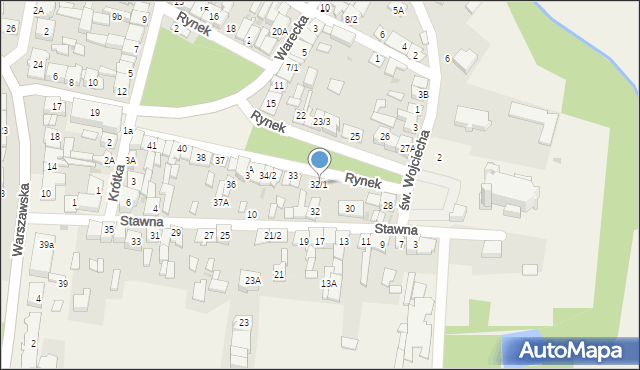 Jedlińsk, Rynek, 32/1, mapa Jedlińsk