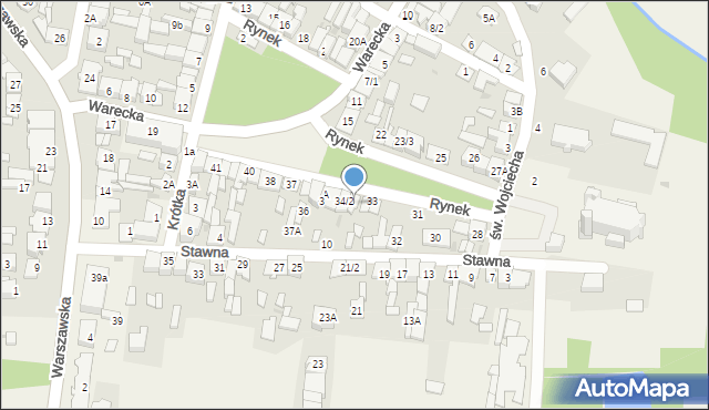 Jedlińsk, Rynek, 34/1, mapa Jedlińsk