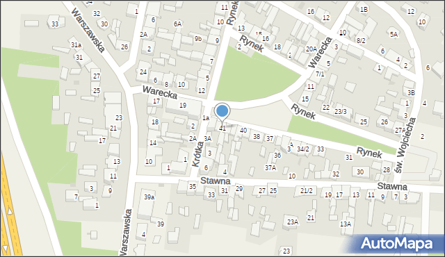 Jedlińsk, Rynek, 41, mapa Jedlińsk