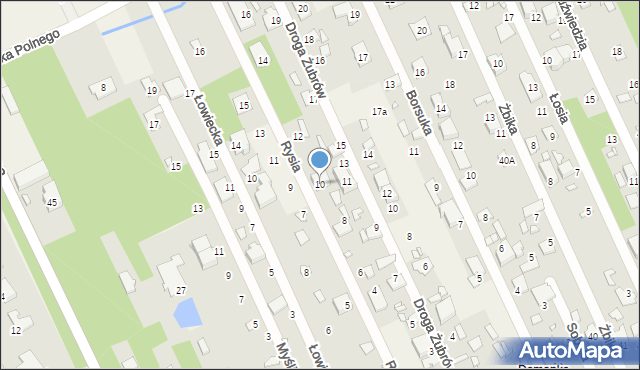 Jesówka, Rysia, 10, mapa Jesówka