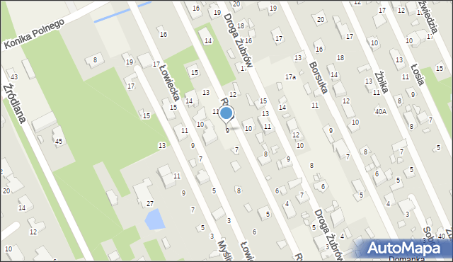 Jesówka, Rysia, 9, mapa Jesówka