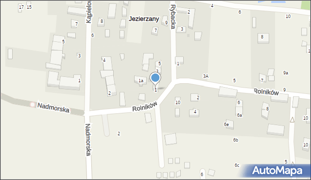 Jezierzany, Rybacka, 1, mapa Jezierzany