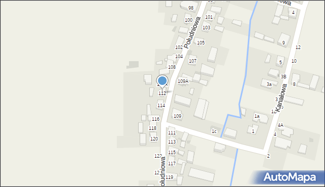 Kąkolewo, Rydzyńska, 112, mapa Kąkolewo