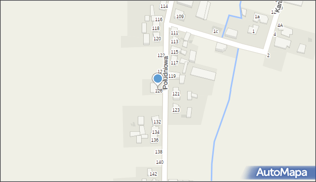 Kąkolewo, Rydzyńska, 126, mapa Kąkolewo