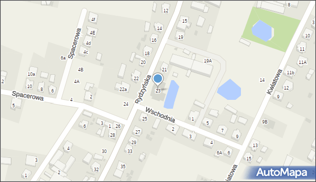 Kąkolewo, Rydzyńska, 23, mapa Kąkolewo