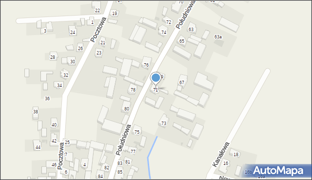 Kąkolewo, Rydzyńska, 71, mapa Kąkolewo