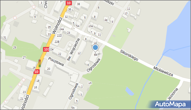 Kalisz Pomorski, Rybacka, 6A, mapa Kalisz Pomorski