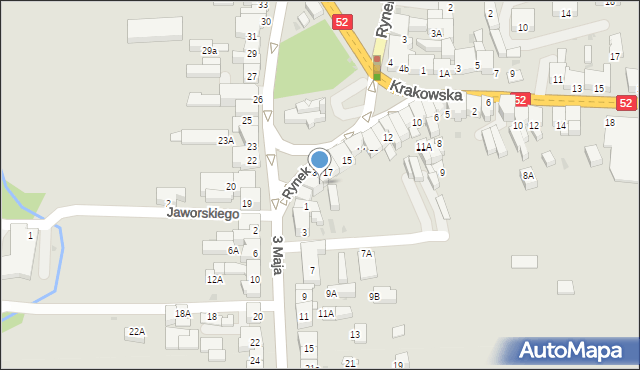 Kalwaria Zebrzydowska, Rynek, 18a, mapa Kalwaria Zebrzydowska