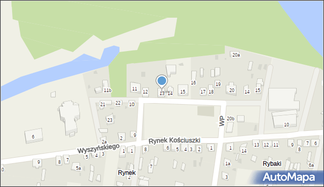 Kamieńczyk, Rynek Kościuszki Tadeusza, gen., 13, mapa Kamieńczyk