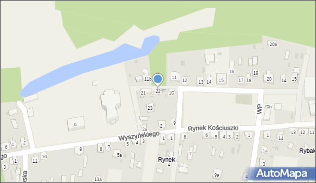 Kamieńczyk, Rynek Kościuszki Tadeusza, gen., 22, mapa Kamieńczyk