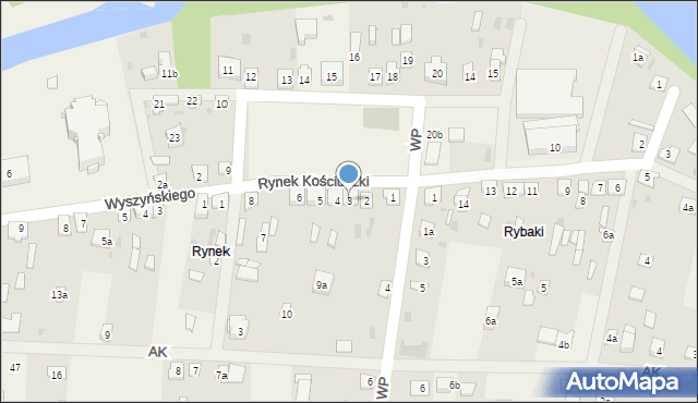 Kamieńczyk, Rynek Kościuszki Tadeusza, gen., 3, mapa Kamieńczyk