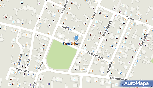 Kamionka, Rynek, 16, mapa Kamionka
