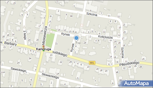 Kańczuga, Rynek, 5, mapa Kańczuga