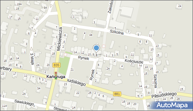 Kańczuga, Rynek, 8, mapa Kańczuga