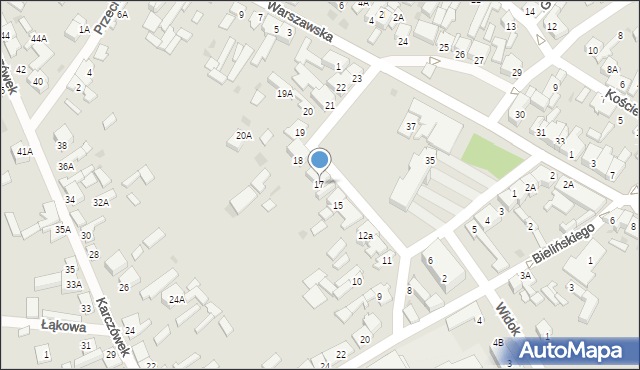 Karczew, Rynek Zygmunta Starego, 17, mapa Karczew