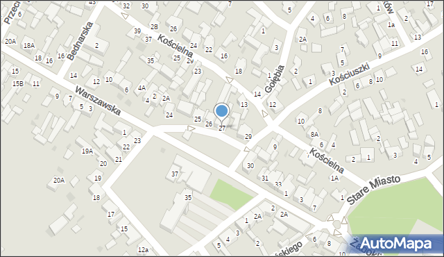 Karczew, Rynek Zygmunta Starego, 27, mapa Karczew