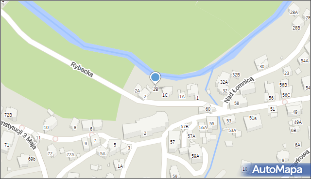 Karpacz, Rybacka, 2B, mapa Karpacz