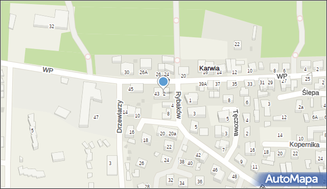 Karwia, Rybaków, 2, mapa Karwia