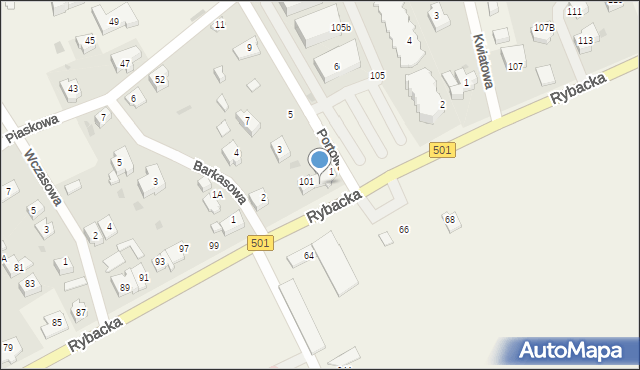 Kąty Rybackie, Rybacka, 103, mapa Kąty Rybackie