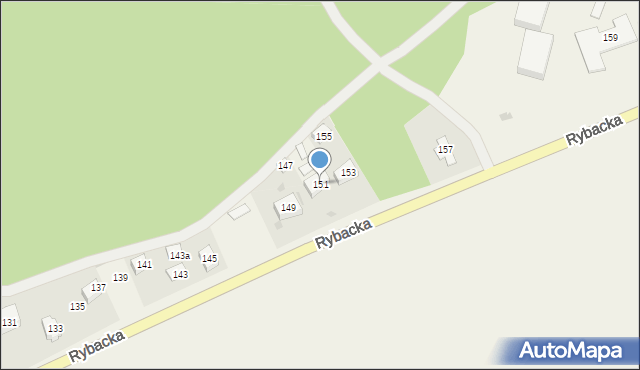 Kąty Rybackie, Rybacka, 151, mapa Kąty Rybackie
