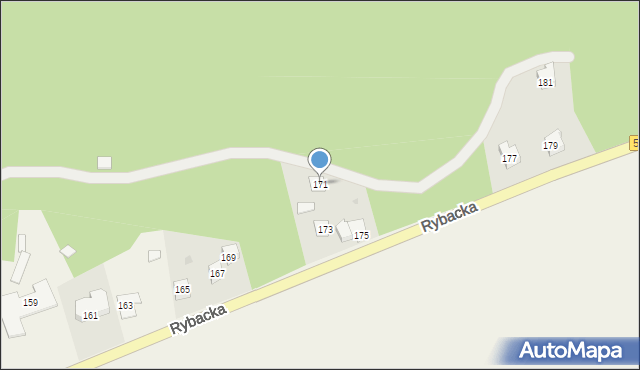Kąty Rybackie, Rybacka, 171, mapa Kąty Rybackie