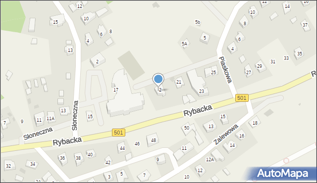 Kąty Rybackie, Rybacka, 21A, mapa Kąty Rybackie