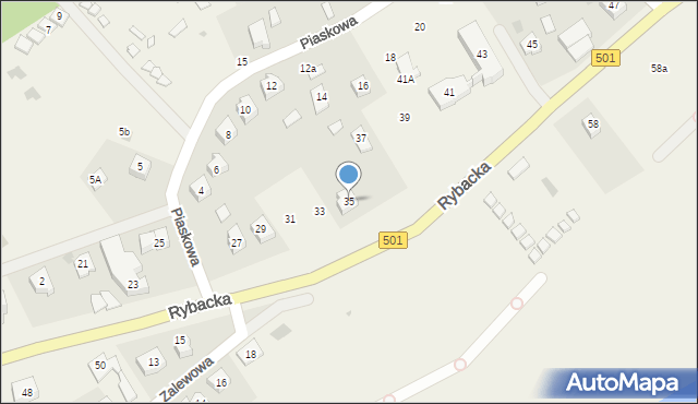 Kąty Rybackie, Rybacka, 35, mapa Kąty Rybackie