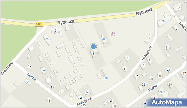 Kąty Rybackie, Rybacka, 6, mapa Kąty Rybackie