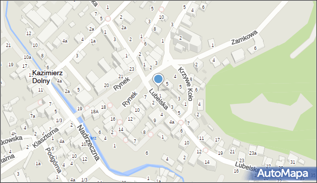 Kazimierz Dolny, Rynek, 6, mapa Kazimierz Dolny