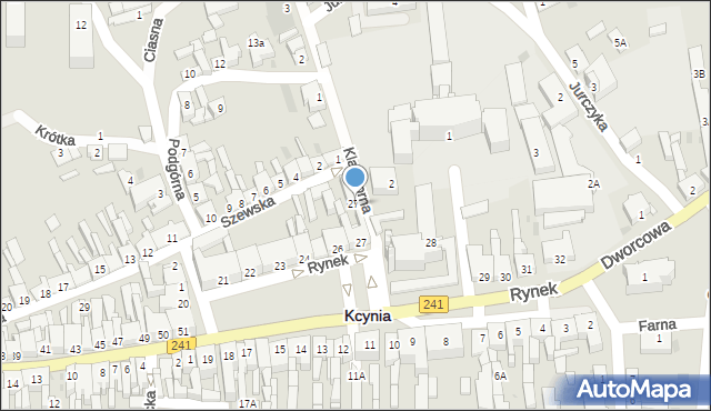 Kcynia, Rynek, 27A, mapa Kcynia