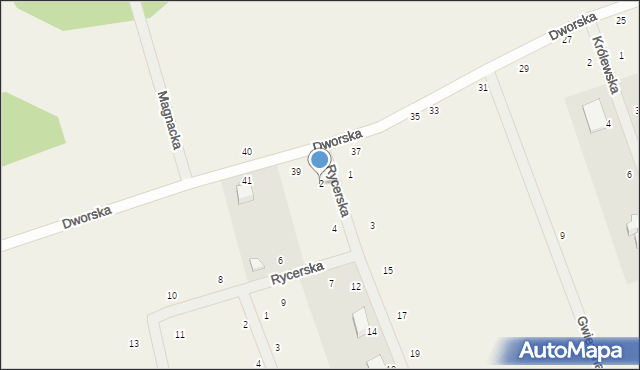 Kczewo, Rycerska, 2, mapa Kczewo