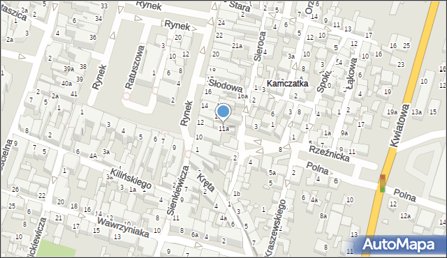 Kępno, Rynek, 11a, mapa Kępno