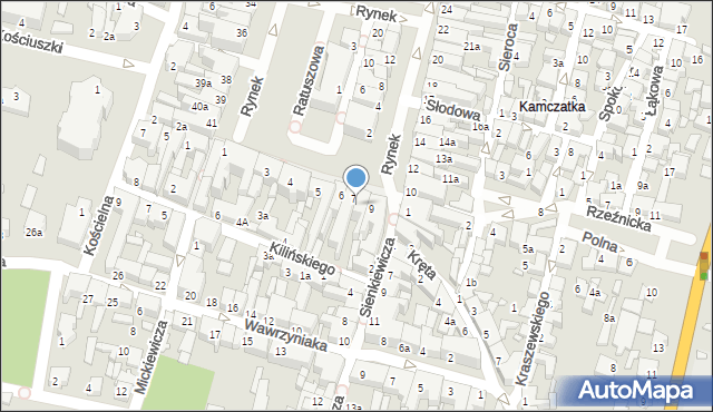 Kępno, Rynek, 8, mapa Kępno