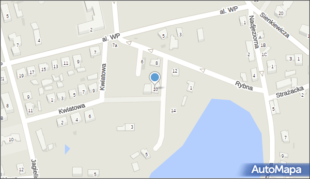 Kisielice, Rybna, 10, mapa Kisielice