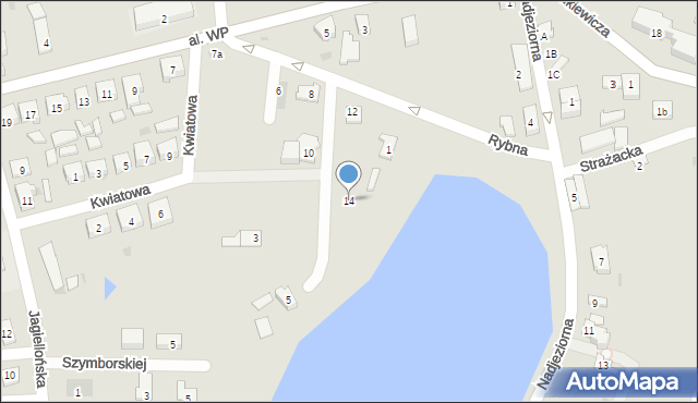Kisielice, Rybna, 14, mapa Kisielice