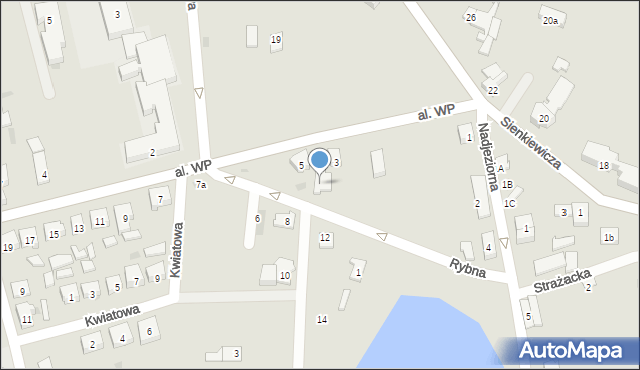 Kisielice, Rybna, 1a, mapa Kisielice