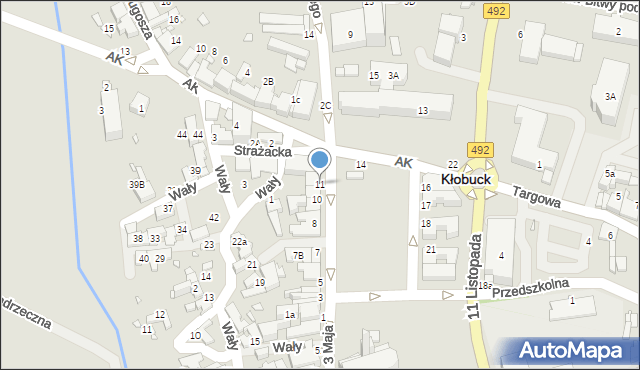 Kłobuck, Rynek Jana Pawła II, 11, mapa Kłobuck