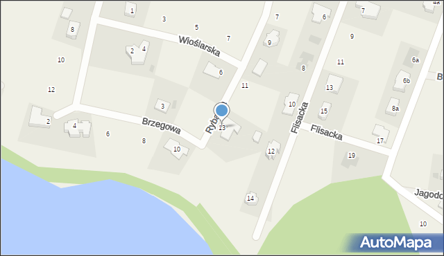 Kłodawa, Rybacka, 13, mapa Kłodawa