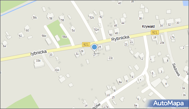 Knurów, Rybnicka, 27, mapa Knurów