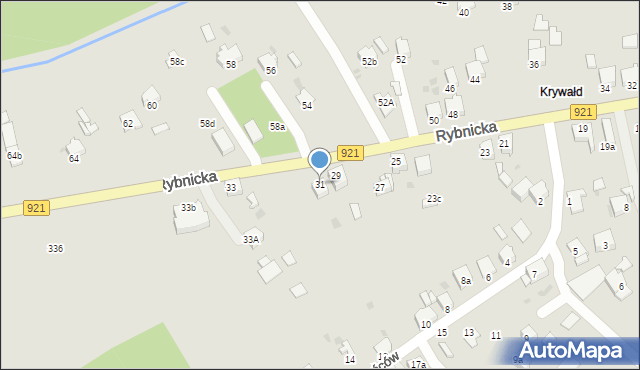 Knurów, Rybnicka, 31, mapa Knurów