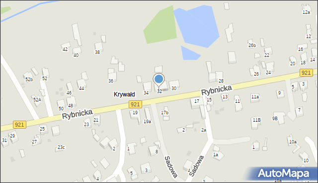 Knurów, Rybnicka, 32, mapa Knurów