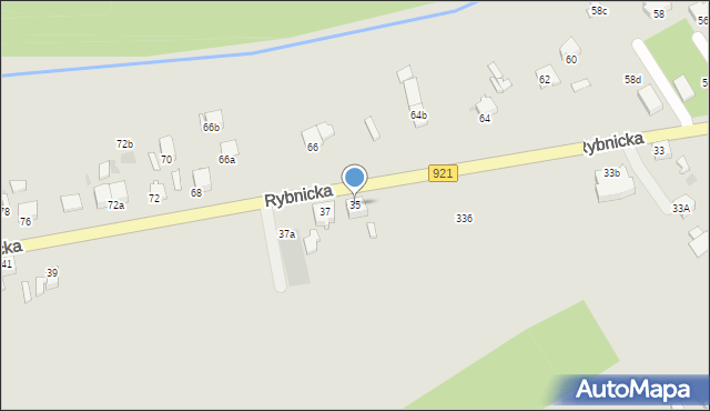 Knurów, Rybnicka, 35, mapa Knurów